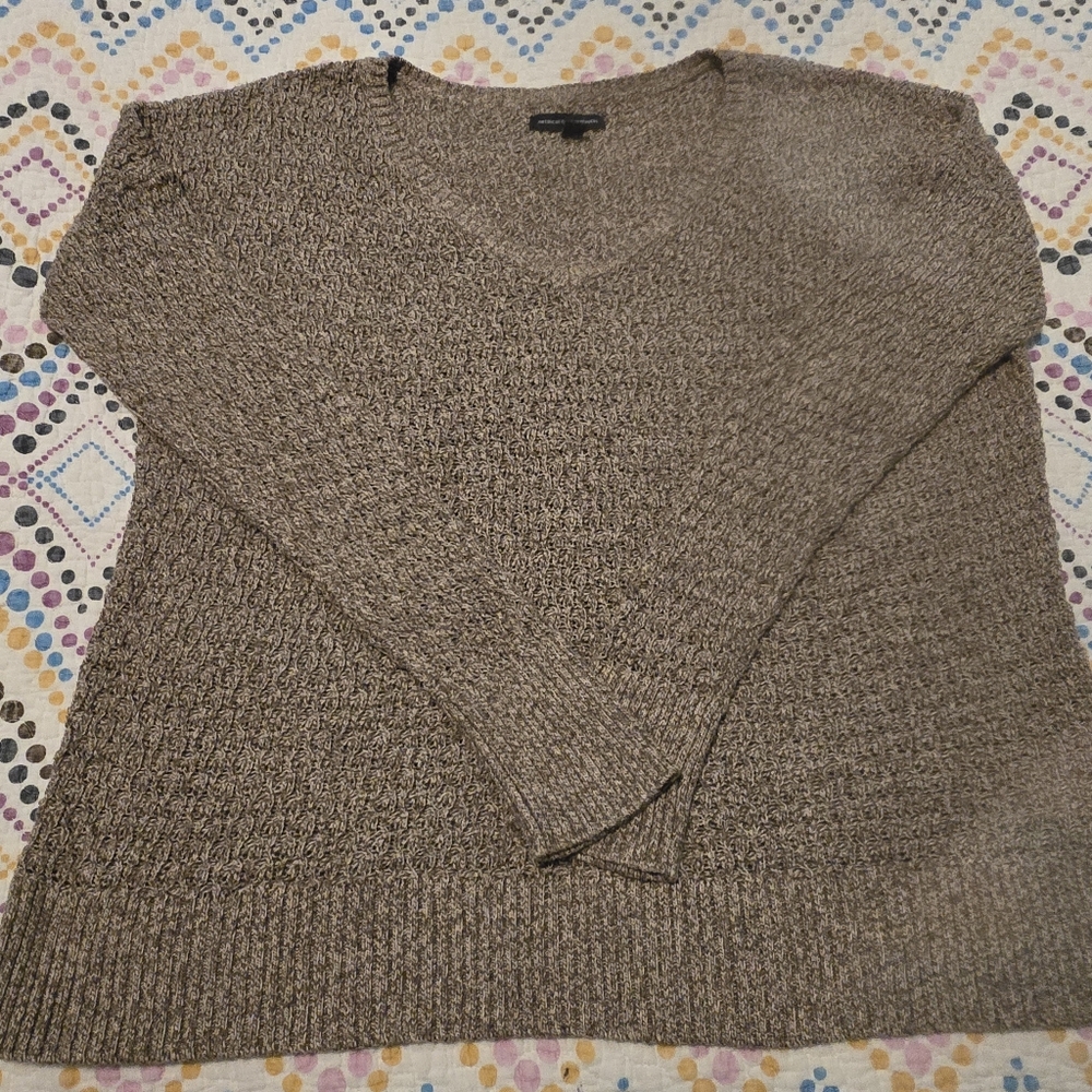 American Eagle Outfitters Womens Sweater Tanl Waffle Knitt Pullover